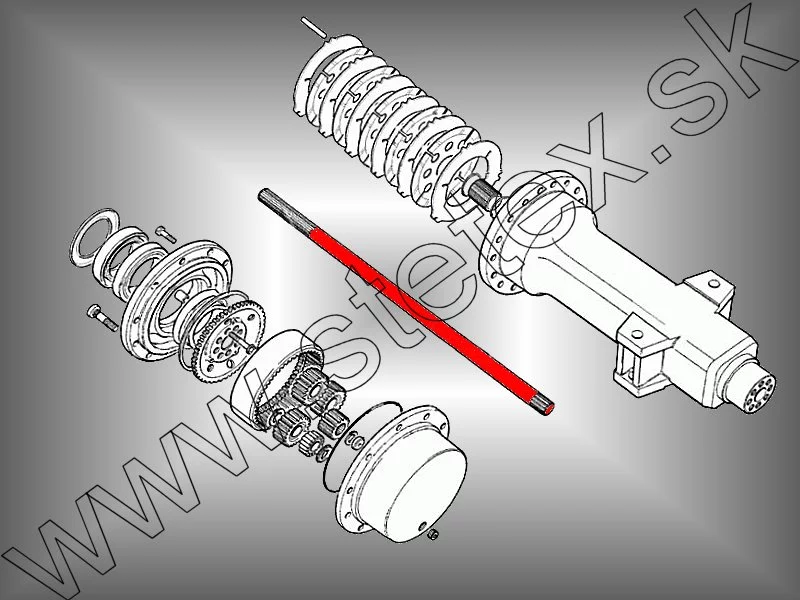 JCB-Rear axle 3CX | Stetex